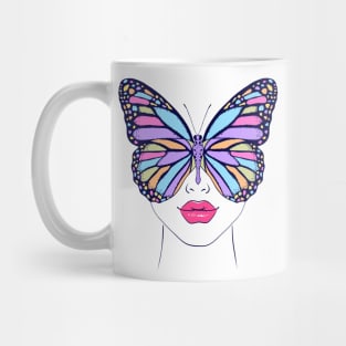 Woman butterfly Mug